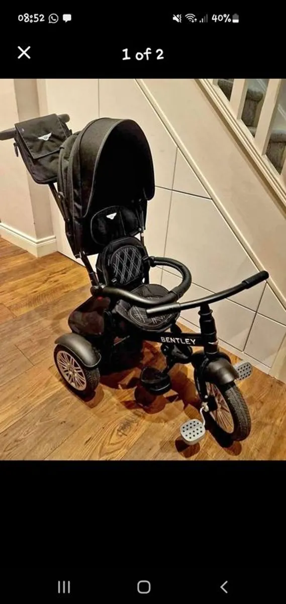 Bentley Trike Onyx Black 6 in 1 - Image 1
