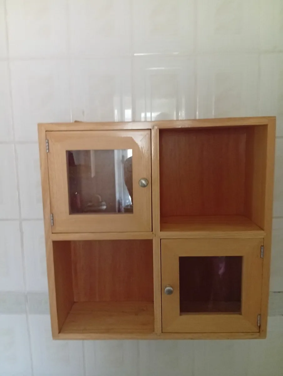 Oak Solid Bathroom Cabinet Storage unit - Image 1