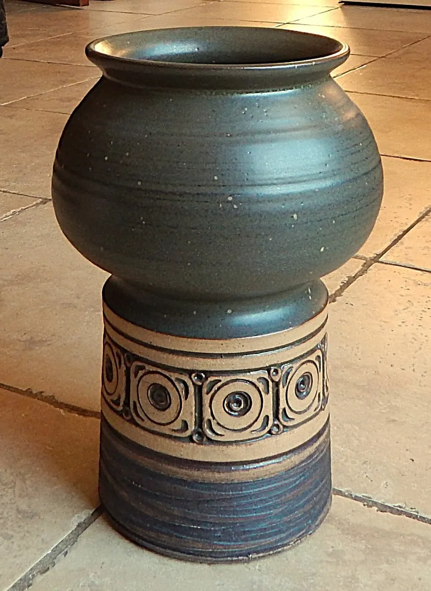 Large Studio Pottery Vase by Jersey Pottery - Image 1