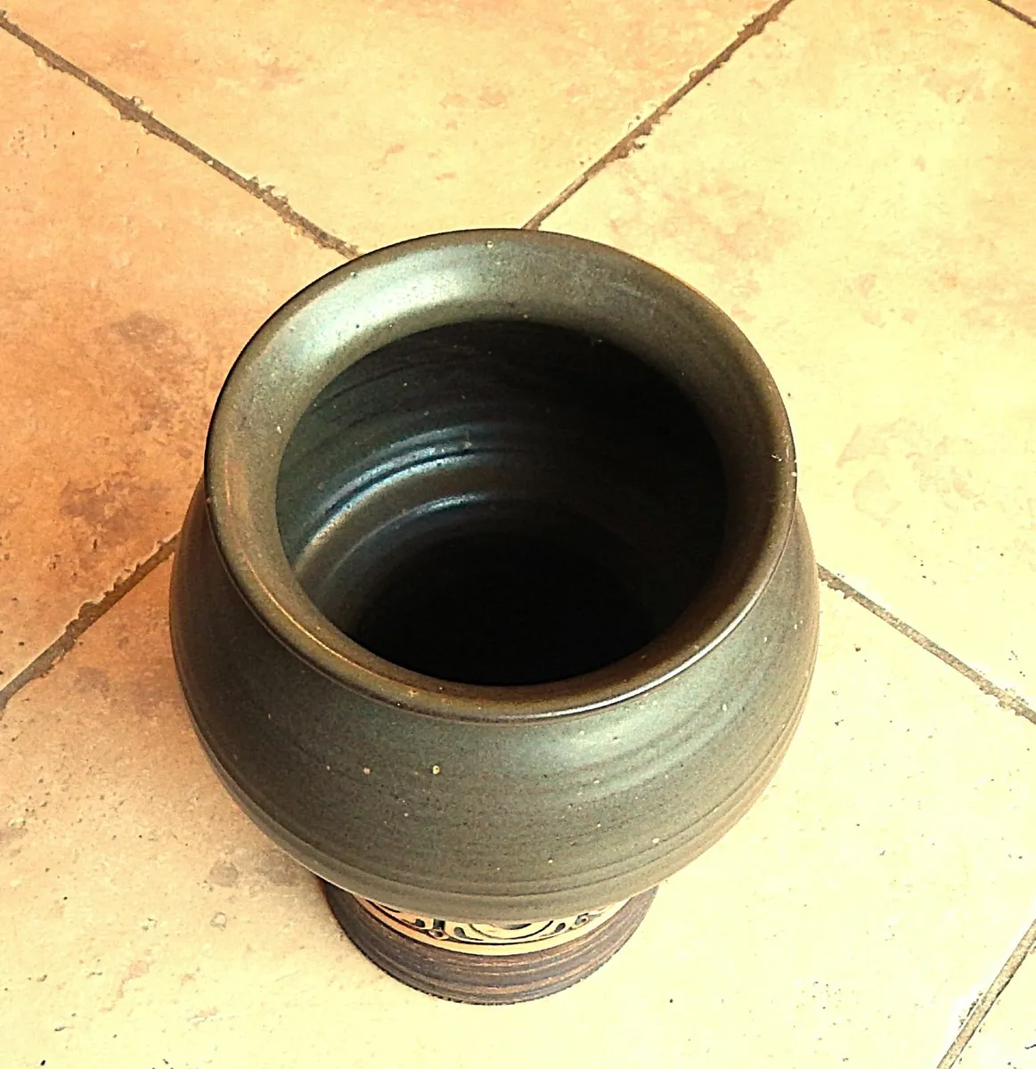 Large Studio Pottery Vase by Jersey Pottery - Image 3