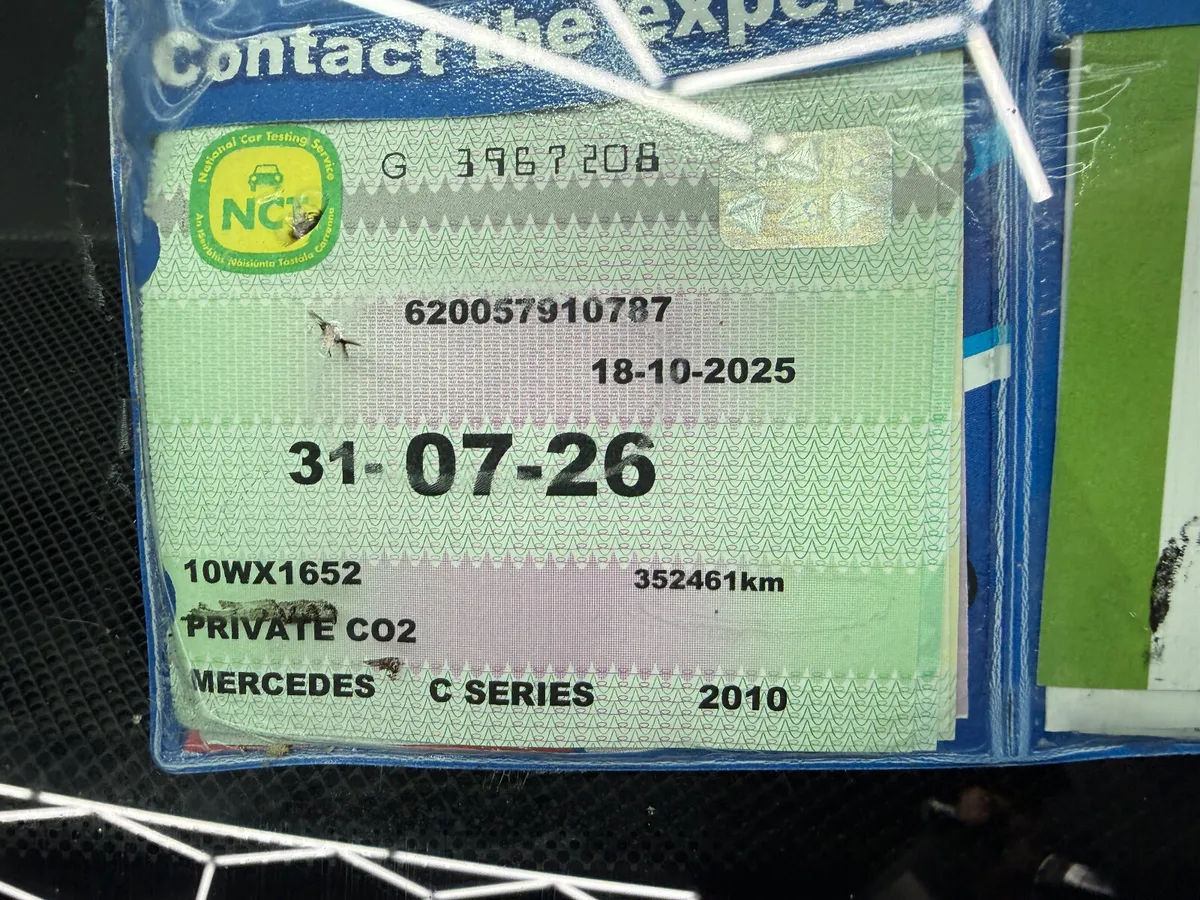 Mercedes-Benz C-Class 2010 NCT 31/07/26 - Image 2