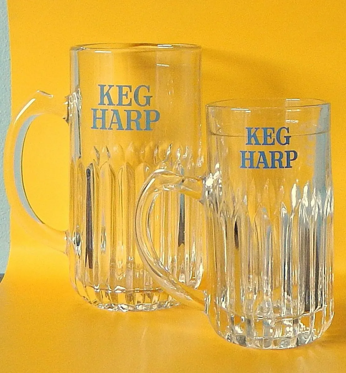 Selection of Vintage Heavy Harp Glasses - Image 2