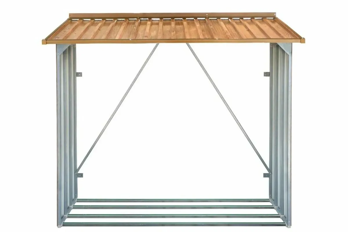 🔥 6×2 Steel Firewood Storage Shed –WoodStore Logs - Image 4