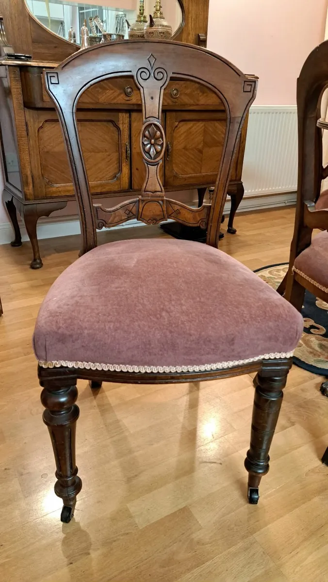 Table and 6 Antique chairs - Image 4