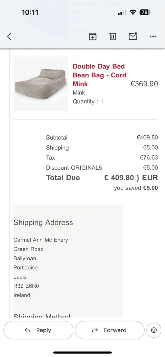 lounge Pug Bean Bag double - Image 3