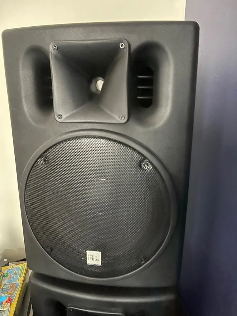 PA thomann box 502 x2 & flight case 12u (Will sell separately) - Image 1