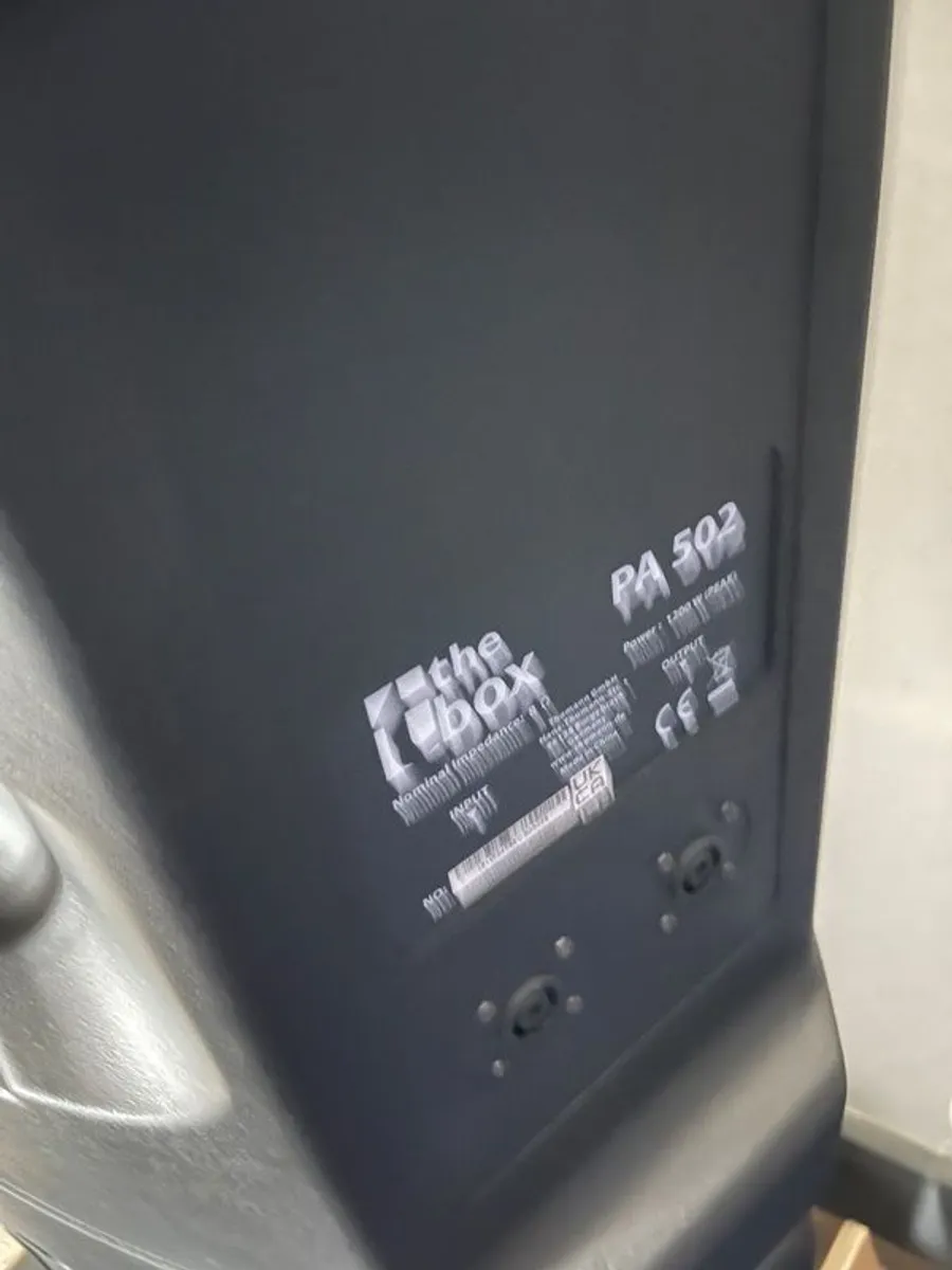 PA thomann box 502 x2 & flight case 12u (Will sell separately) - Image 3