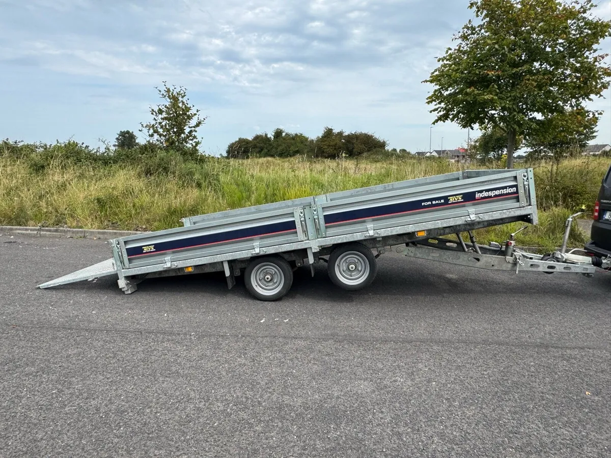 Indespension 14’2” x 6’2” Tilting Flatbed trailer - Image 1