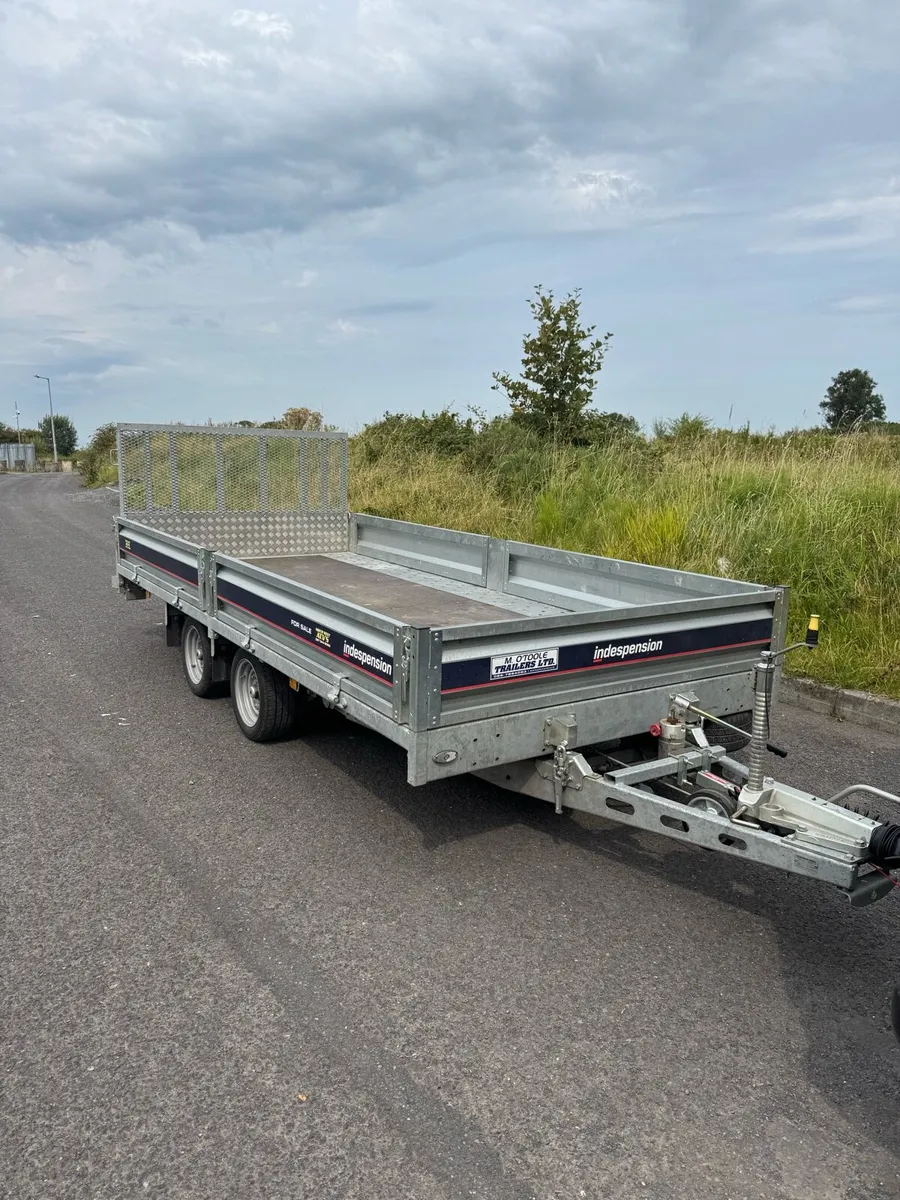 Indespension 14’2” x 6’2” Tilting Flatbed trailer - Image 2