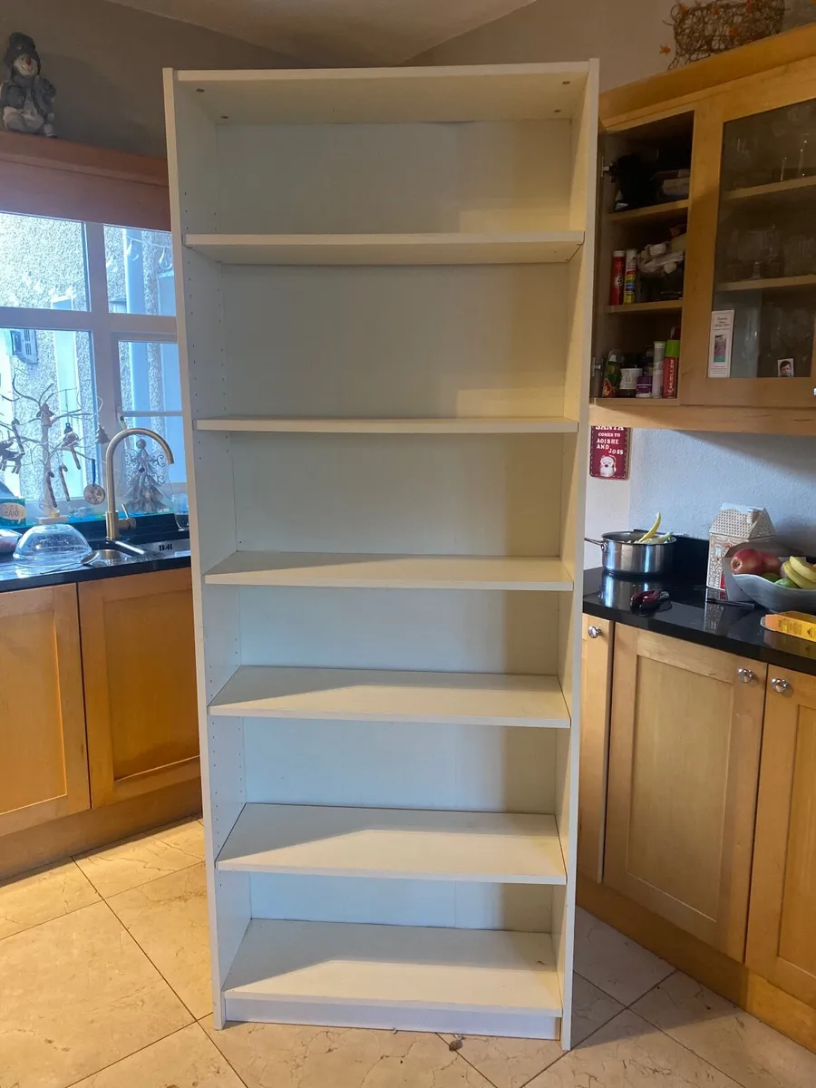 White shelving ikea unit - Image 1