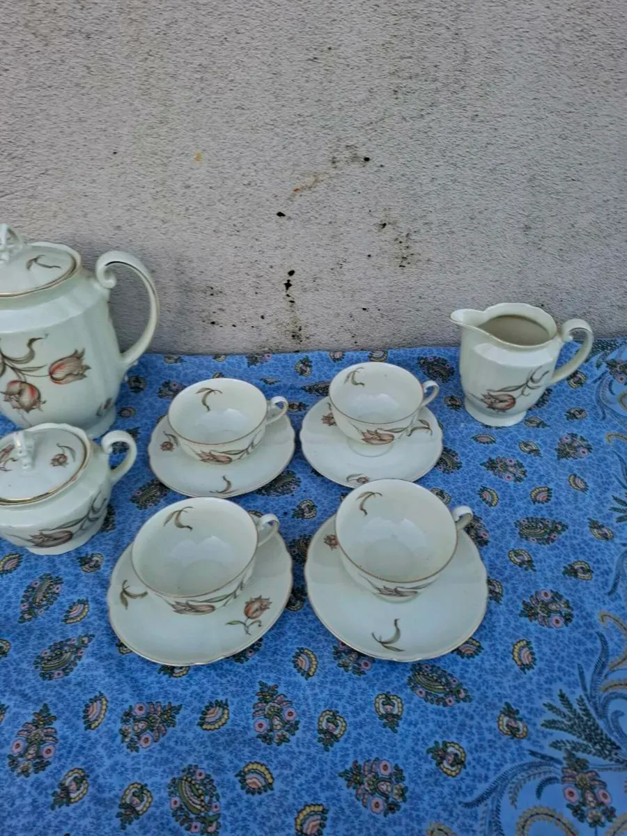 Cream china tea set postage possible - Image 2