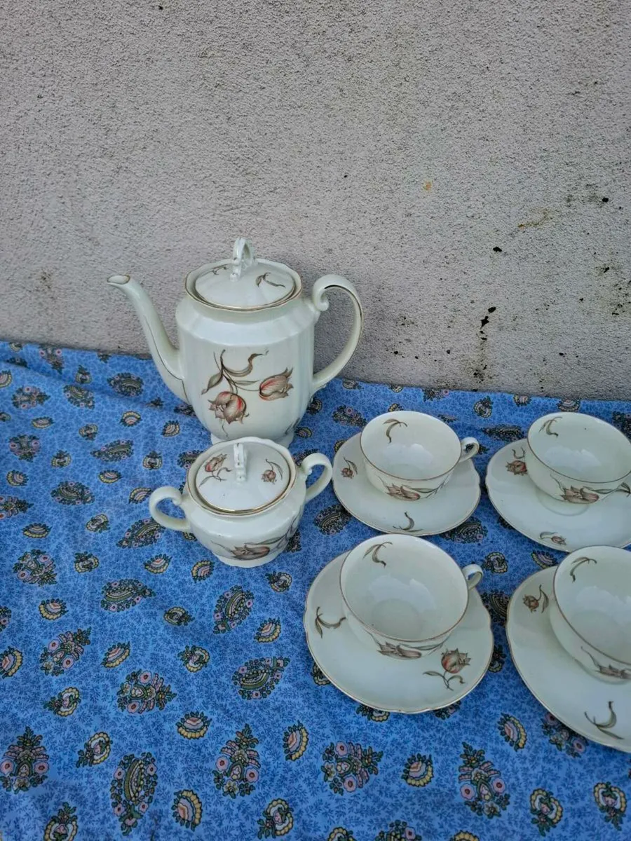 Cream china tea set postage possible - Image 4