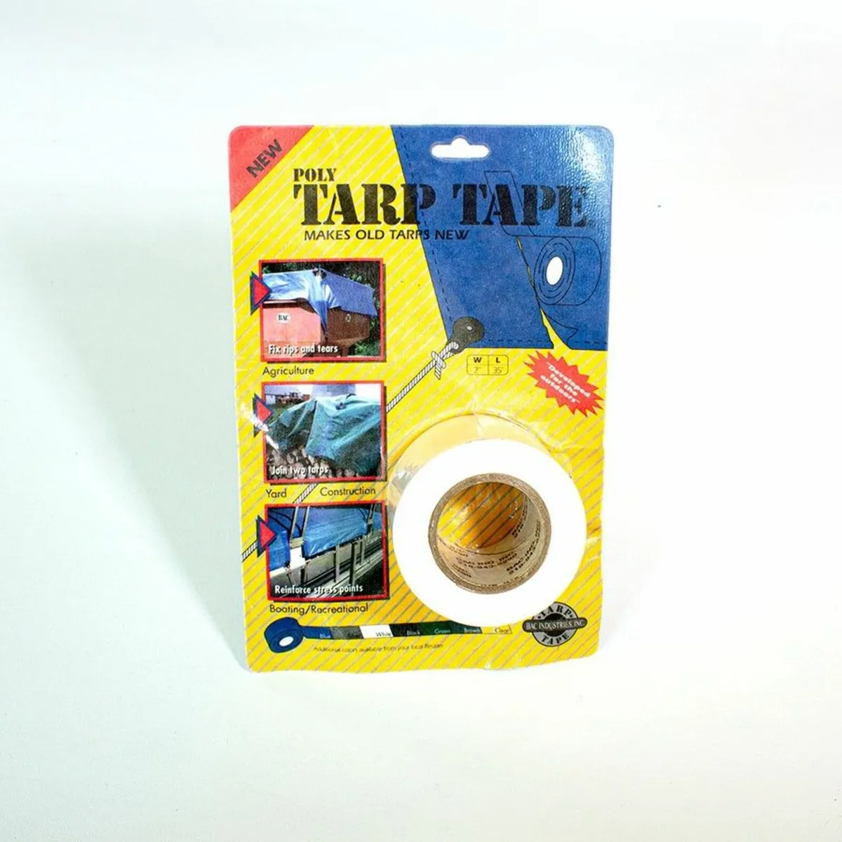Tarp tape small  W5cm / L10m  (2" x 35') White - Image 2