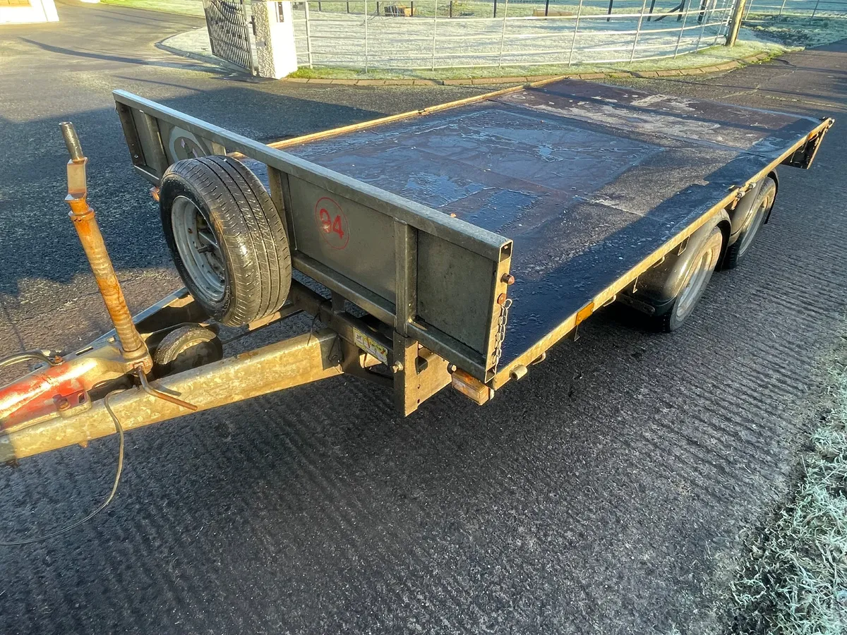Ifor Williams 12ft x 6ft 6” flat trailer - Image 1