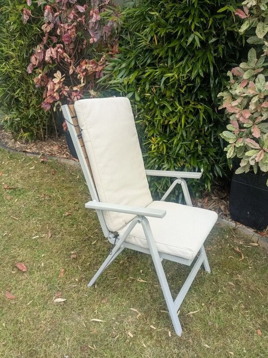 IKEA garden furniture 4 chairs and covers - Image 1