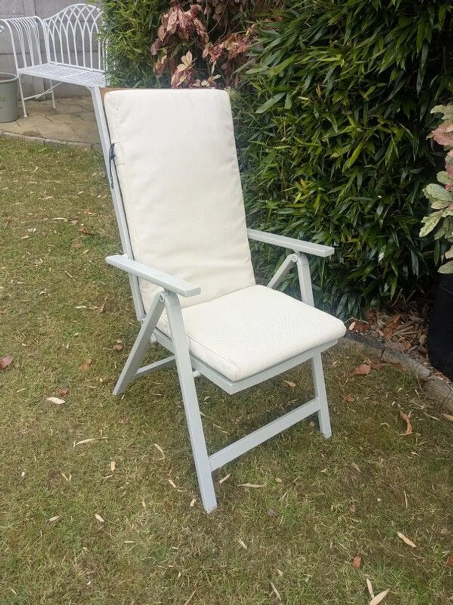 IKEA garden furniture 4 chairs and covers - Image 2