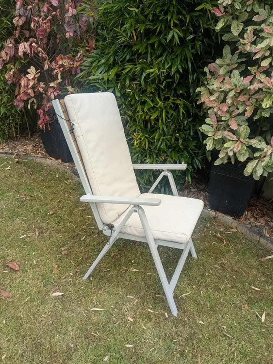 IKEA garden furniture 4 chairs and covers - Image 3