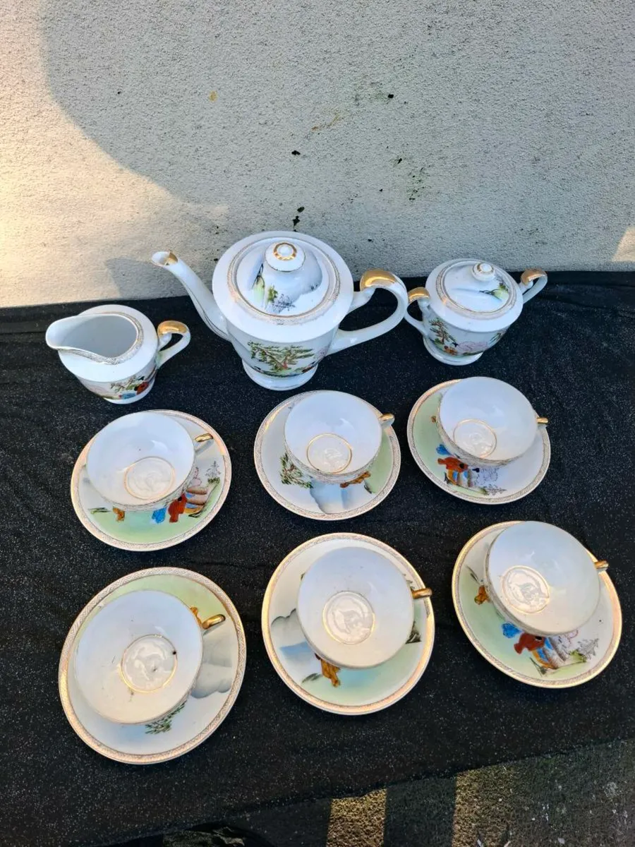 Lithophane vintage tea set - Image 3
