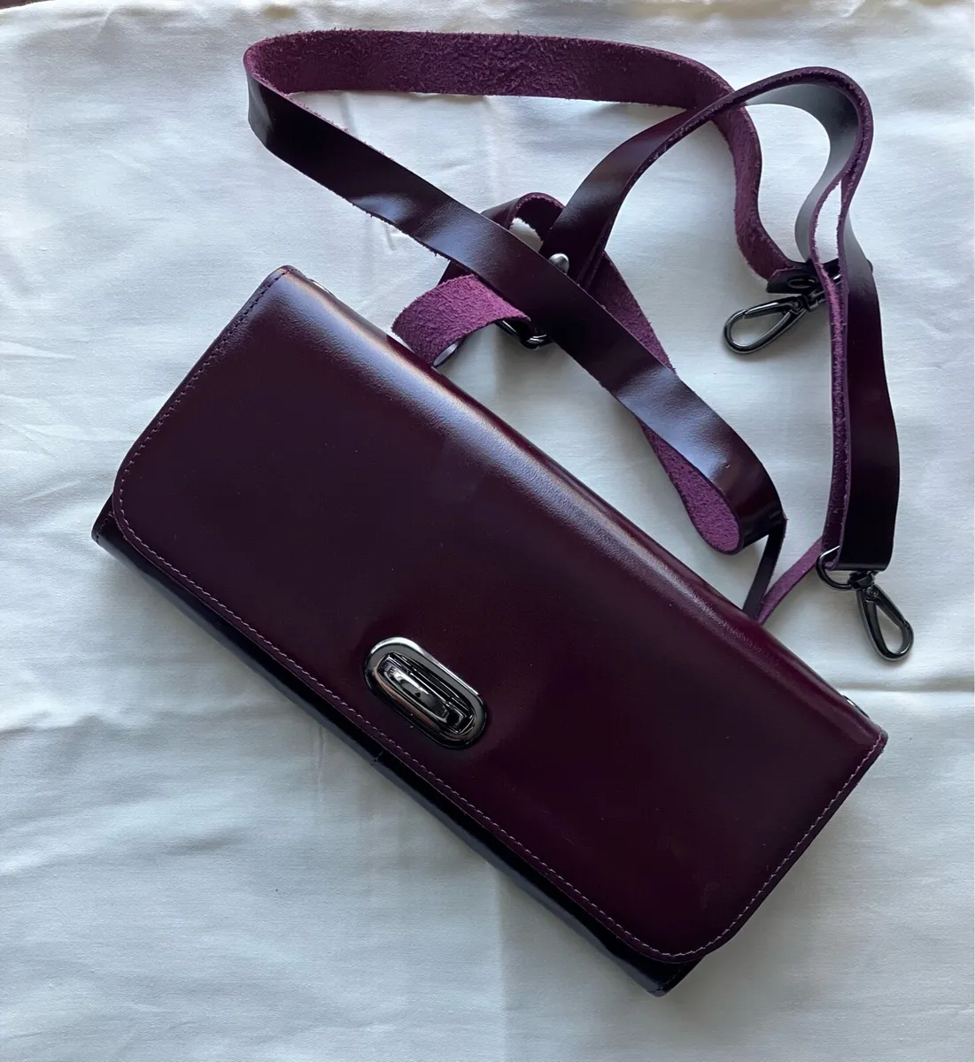 Leather Clutch Bag - Image 1