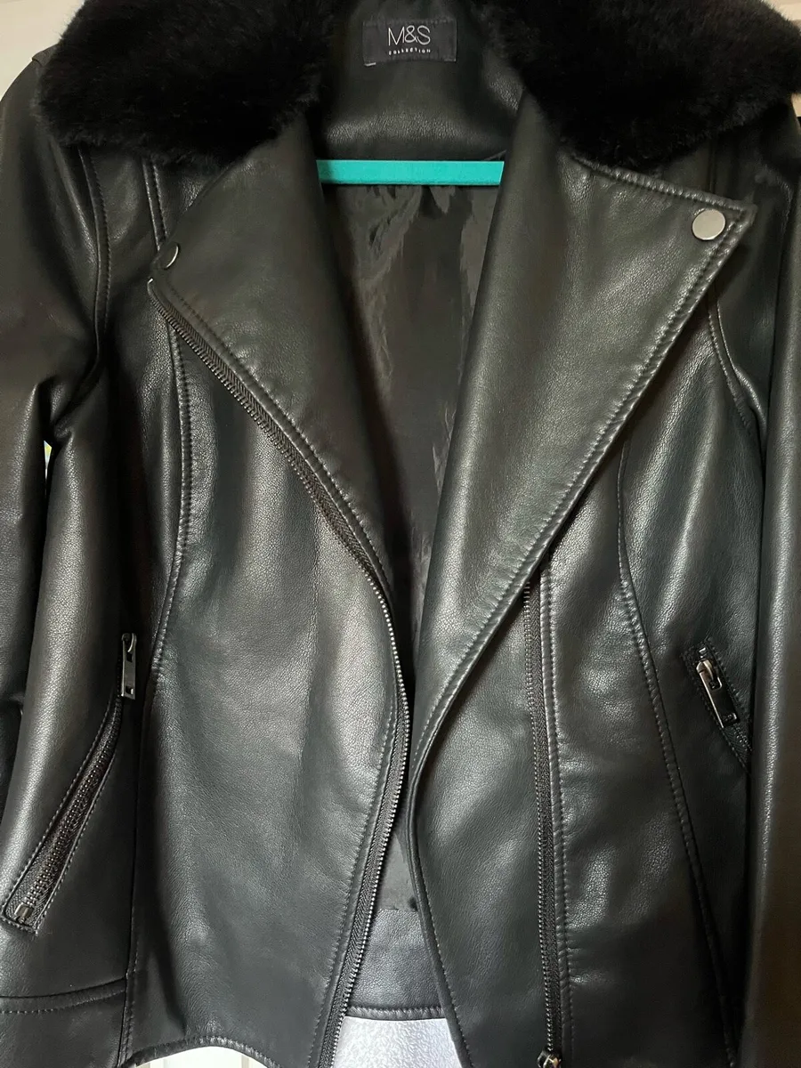 M&S leather jacket - Image 3