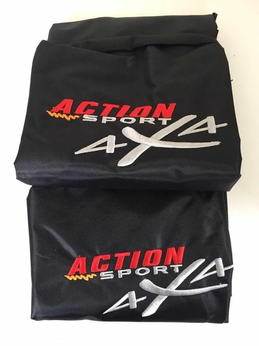 ACTION SPORT 4×4 HEAVY DUTY SEAT COVERS – BLACK - Image 1