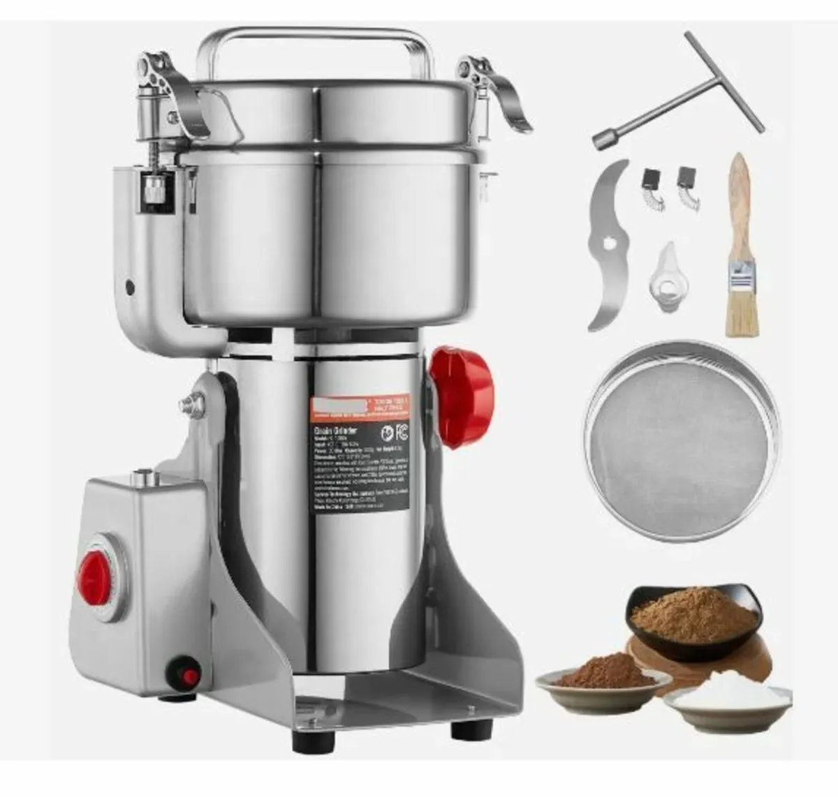 1000g Electric Grain Mill Grinder - Image 1