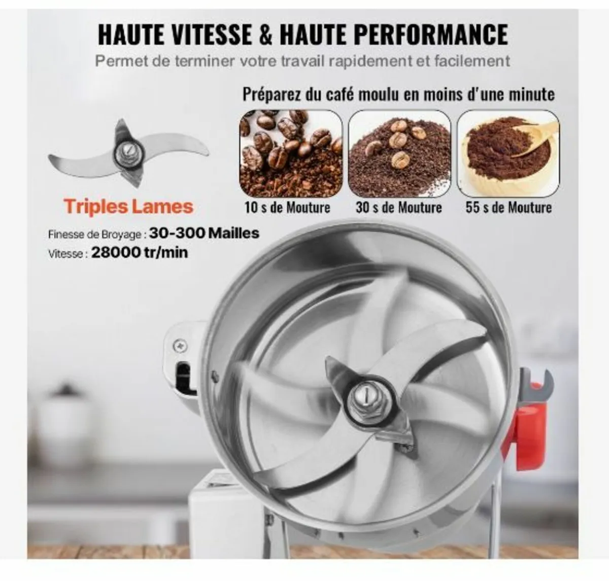 1000g Electric Grain Mill Grinder - Image 2