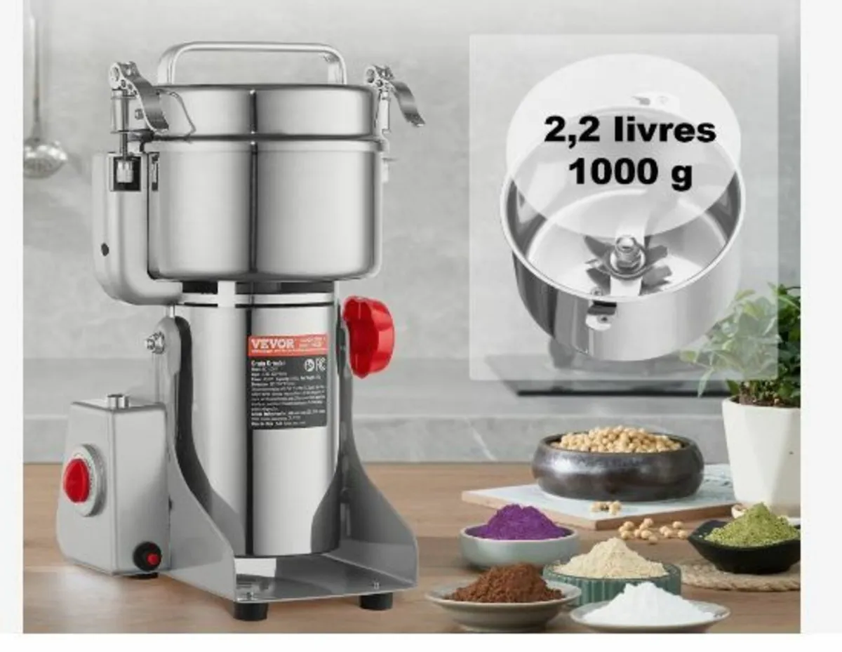 1000g Electric Grain Mill Grinder - Image 3