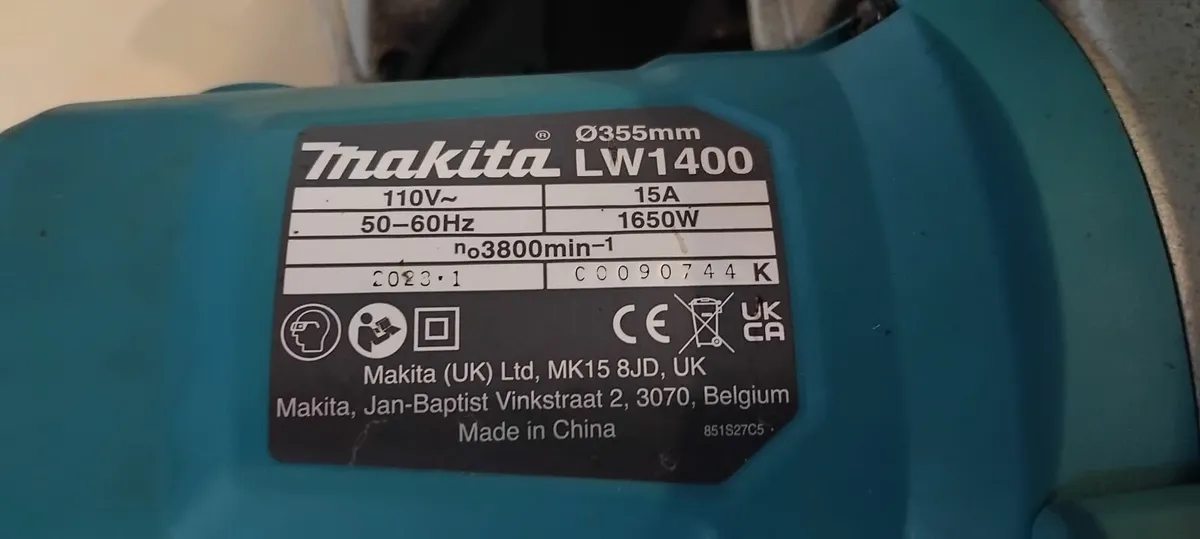 Makita LW1400 Portable Cut Off Saw 110v - Image 4