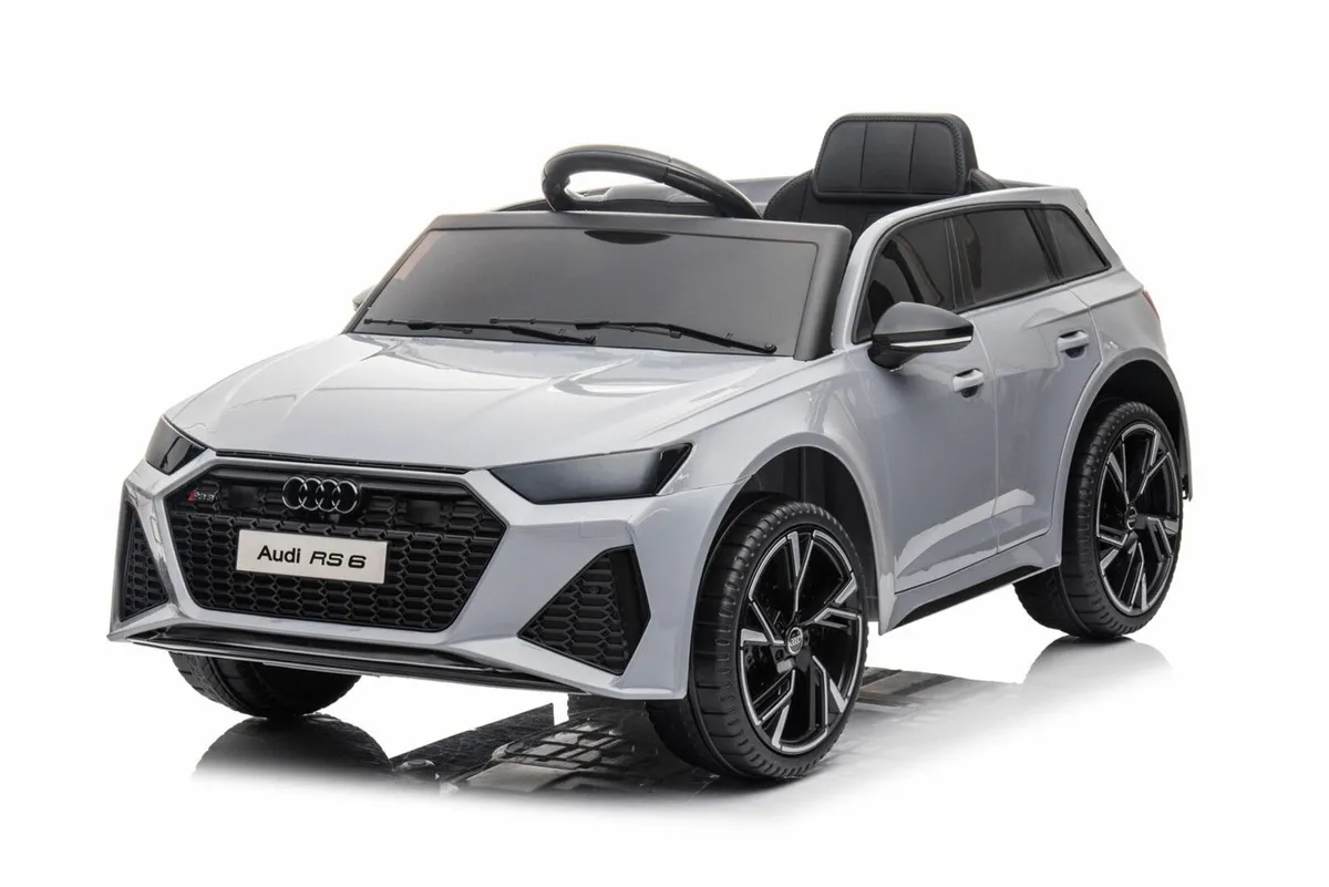Licenced 12V Audi RS 6 Ride on Kids Toy White - Image 1