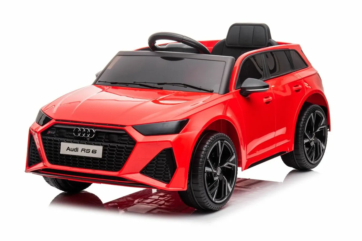 Licenced 12V Audi RS 6 Ride on Kids Toy Red - Image 2