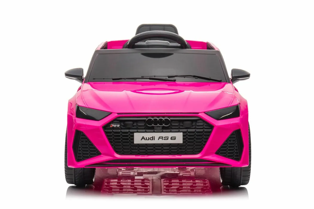 Licenced 12V Audi RS 6 Ride on Kids Toy Pink - Image 1