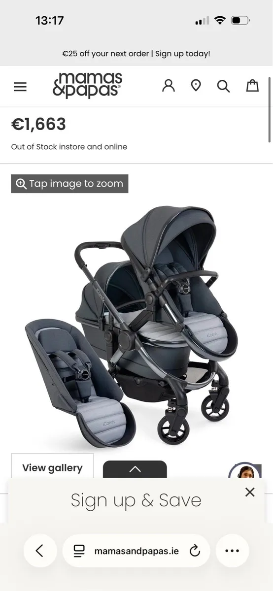 Icandy double peach 7 buggy/pram - Image 1