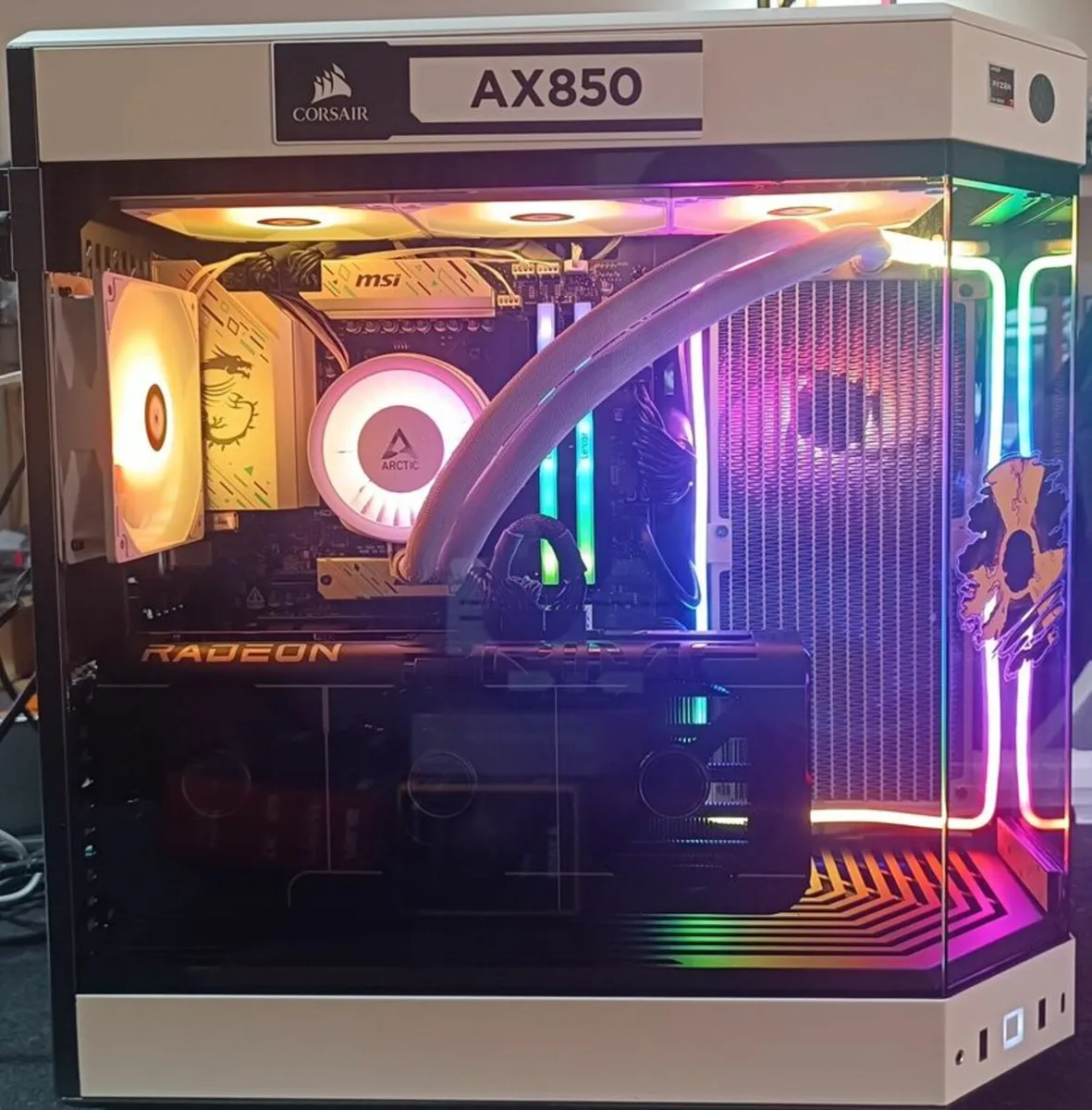 Radioactive HYTE Ryzen 7 X3D RX 9070 XT Gaming PC - Image 2