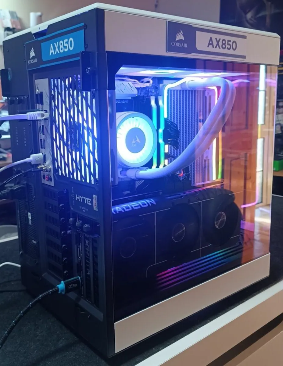 Radioactive HYTE Ryzen 7 X3D RX 9070 XT Gaming PC - Image 4