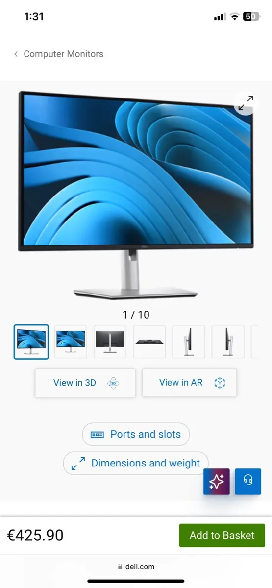 Dell Pro 27 4k USB-C Hub Monitor - Image 1