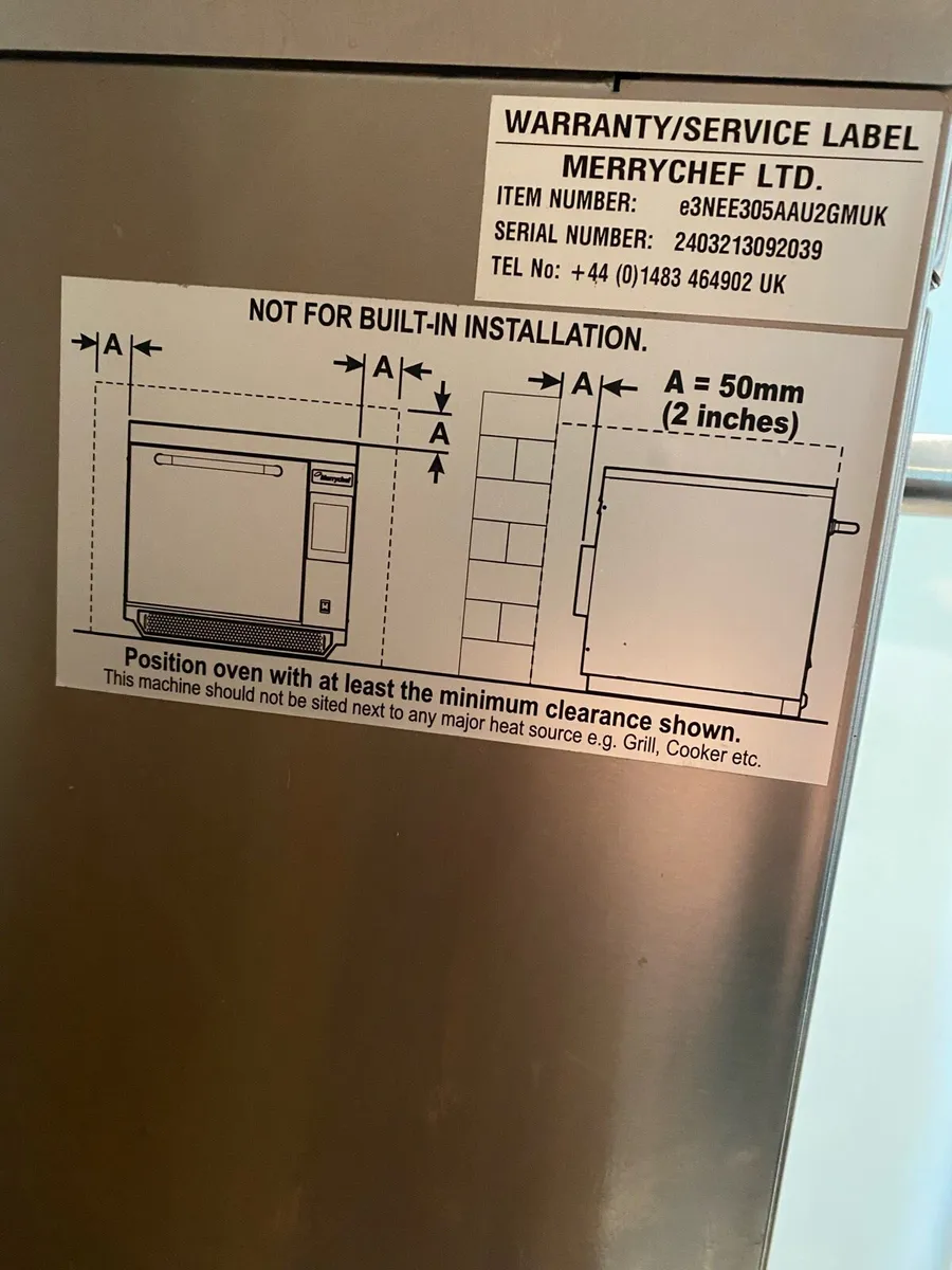 Merry Chef Eikon E3EE Oven 13 Amp - Image 3