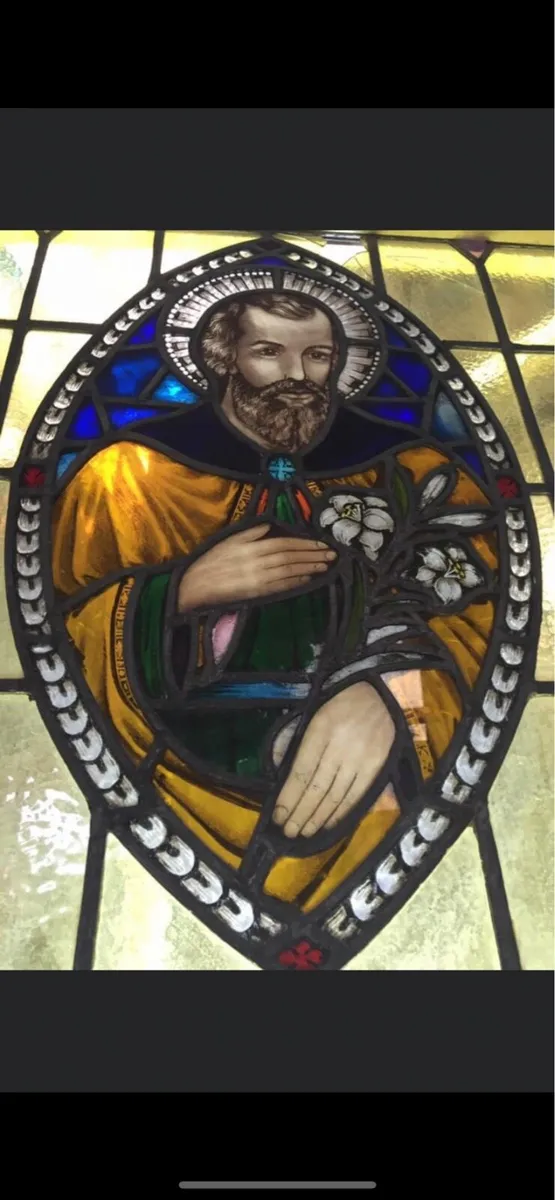 Large antique church windows - Image 1