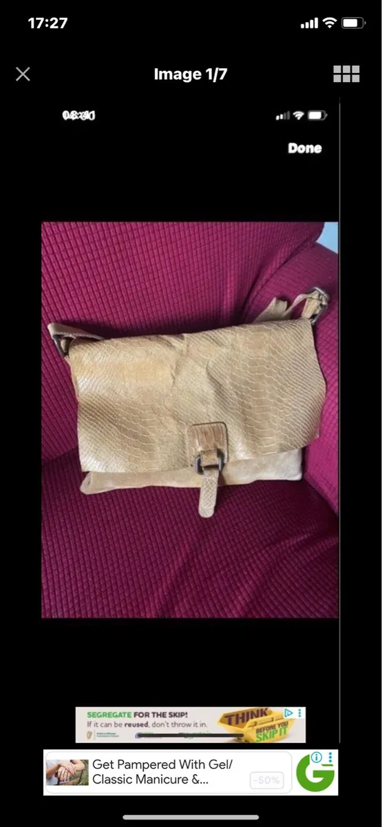 Leather Shoulder Bag - Image 1