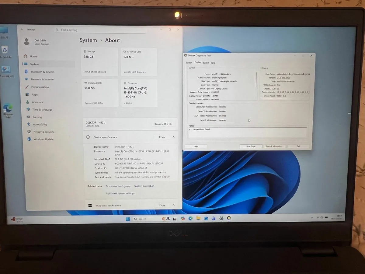 Dell i5 10th 16GB 256GB SSD Office 2025 Pro365 - Image 2