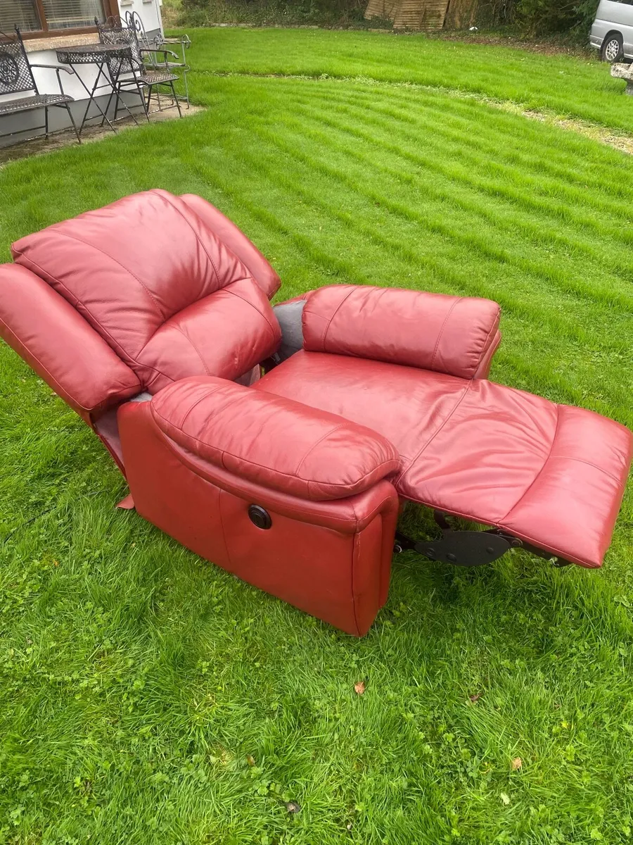 Electric Recliner Leather  Chair - Image 1