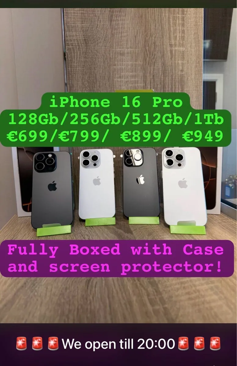 iPhone 16 Pro Unlocked Like New in Box - Image 1