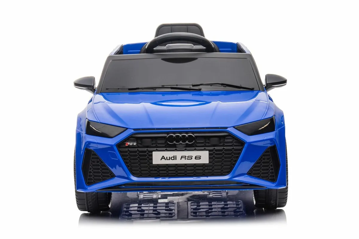 Licenced 12V Audi RS 6 Ride on Kids Toy Blue - Image 3