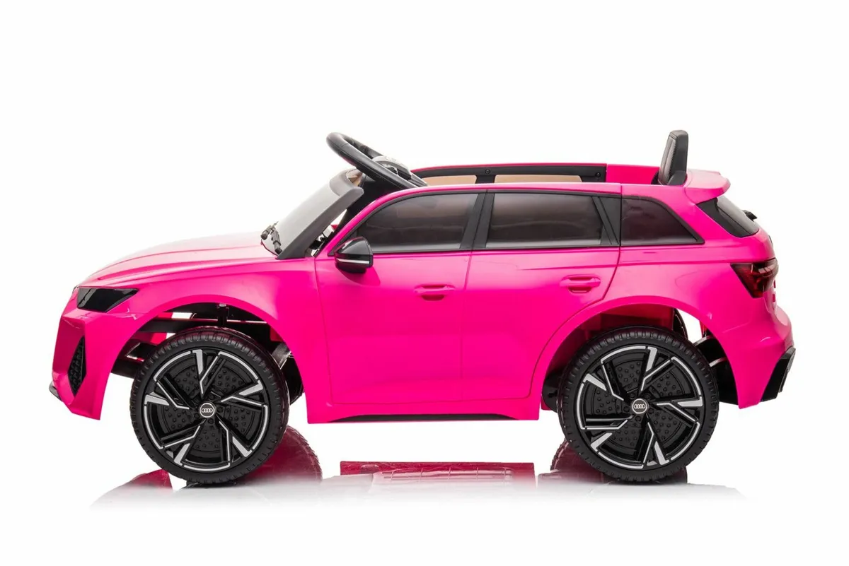 Licenced 12V Audi RS 6 Ride on Kids Toy Pink - Image 3