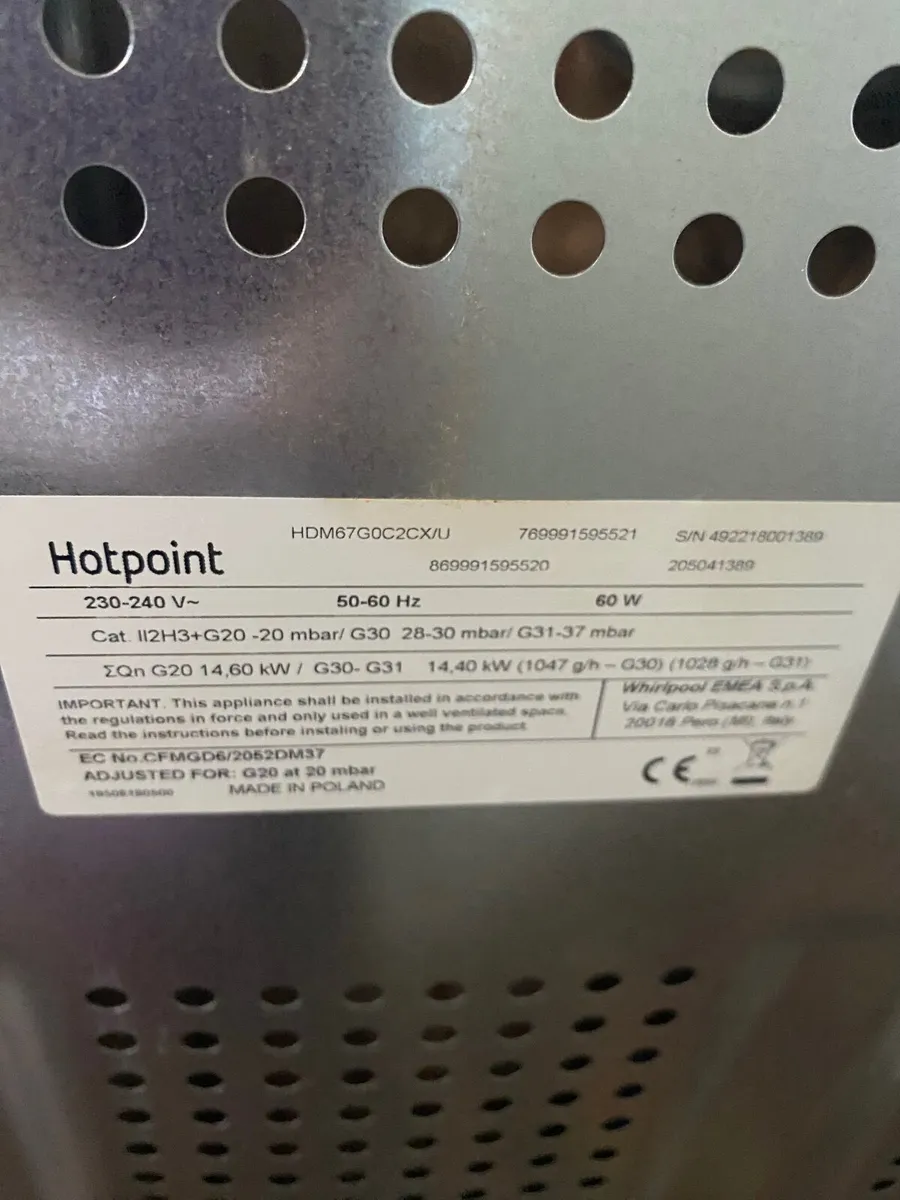 Hotpoint gas cooker - Image 4