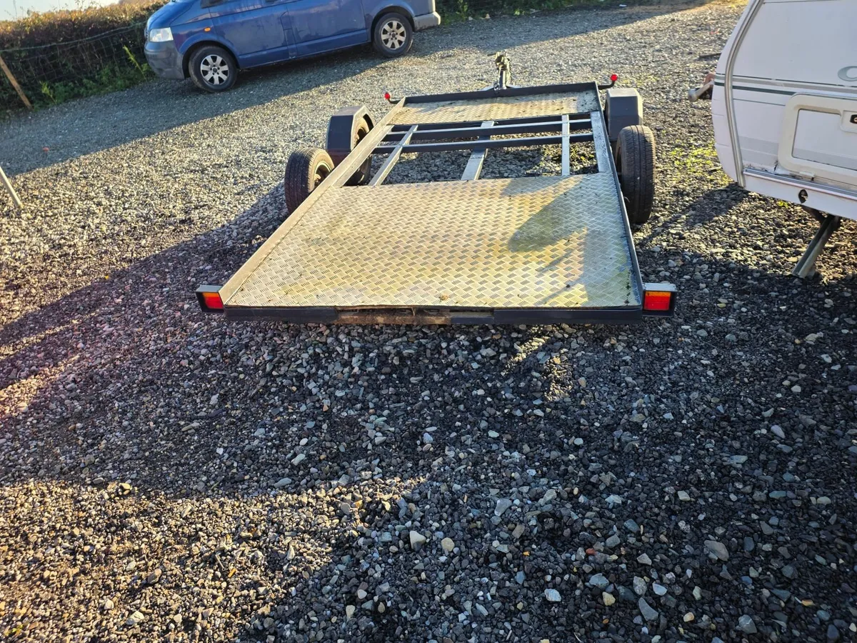 13 half ft long 6 and a half wide car transporter - Image 2