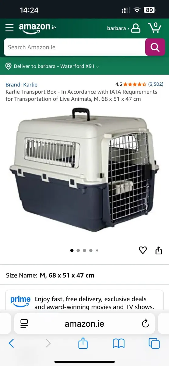 Crate dog mobile travel - Image 1