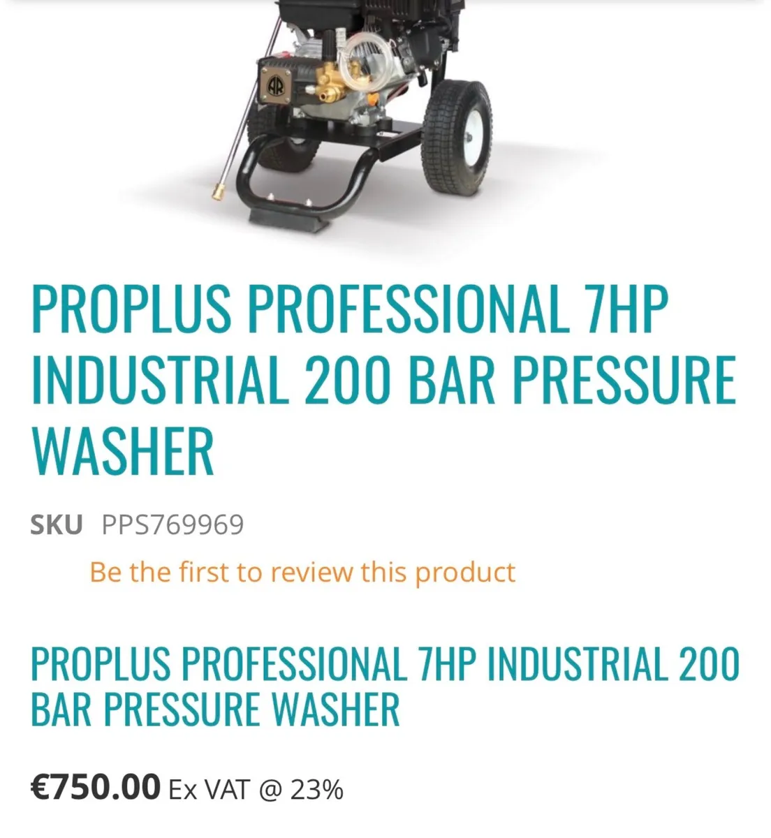 Pro plus industrial power washer - Image 3