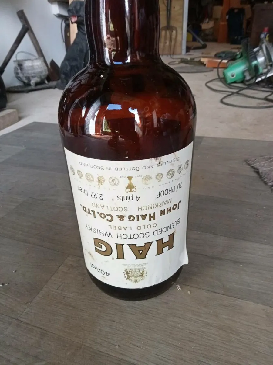 Two old 5 liter whiskey bottles - Image 3