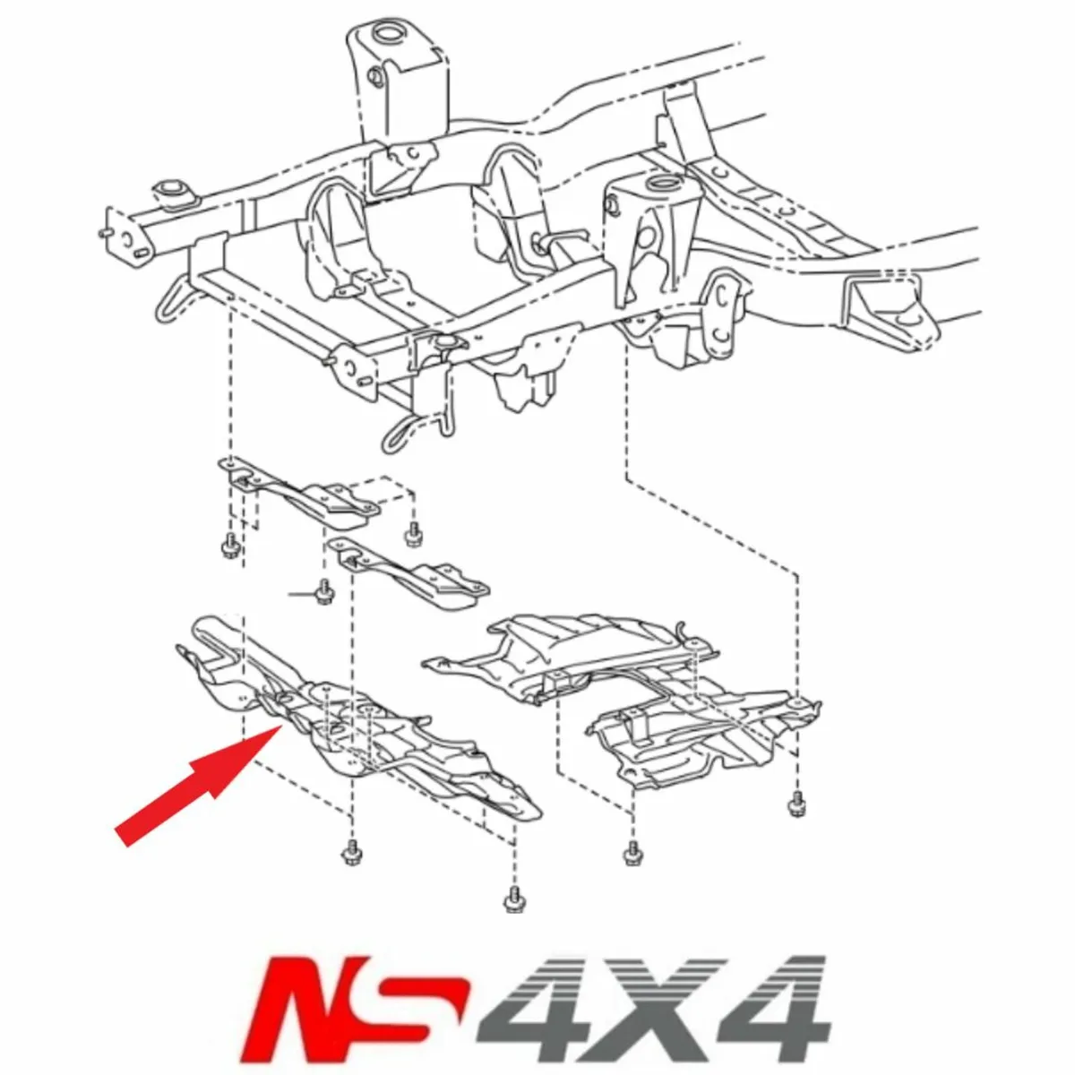 Toyota Hilux Under Engine Trays 2016-2025 - Image 2